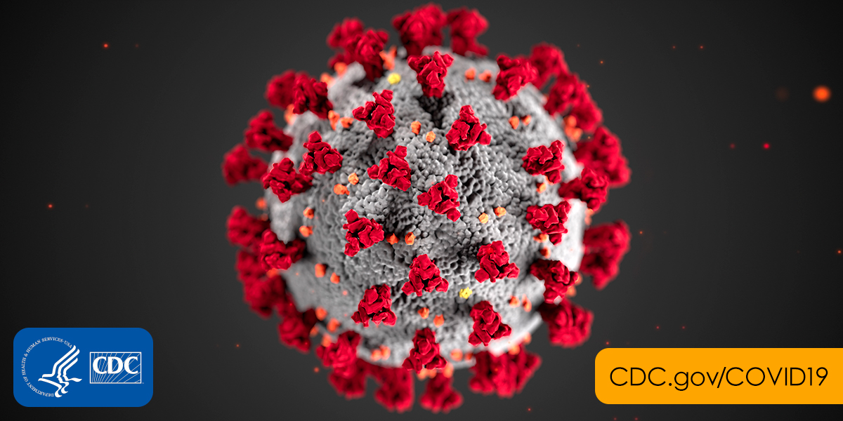 coronavirus cell membrane with crown from cdc