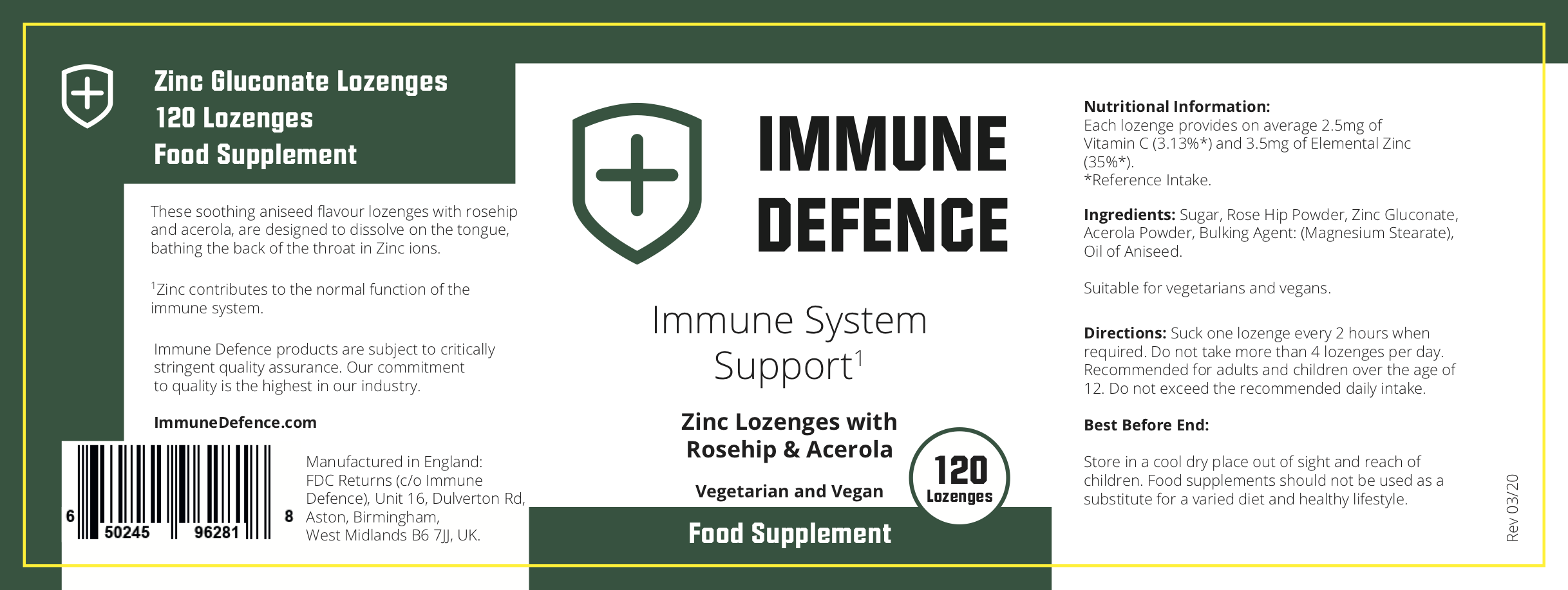 immune defence immune support supplement and booster