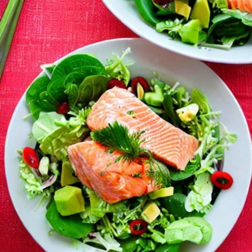 how to prepare salmon avocado salad recipe